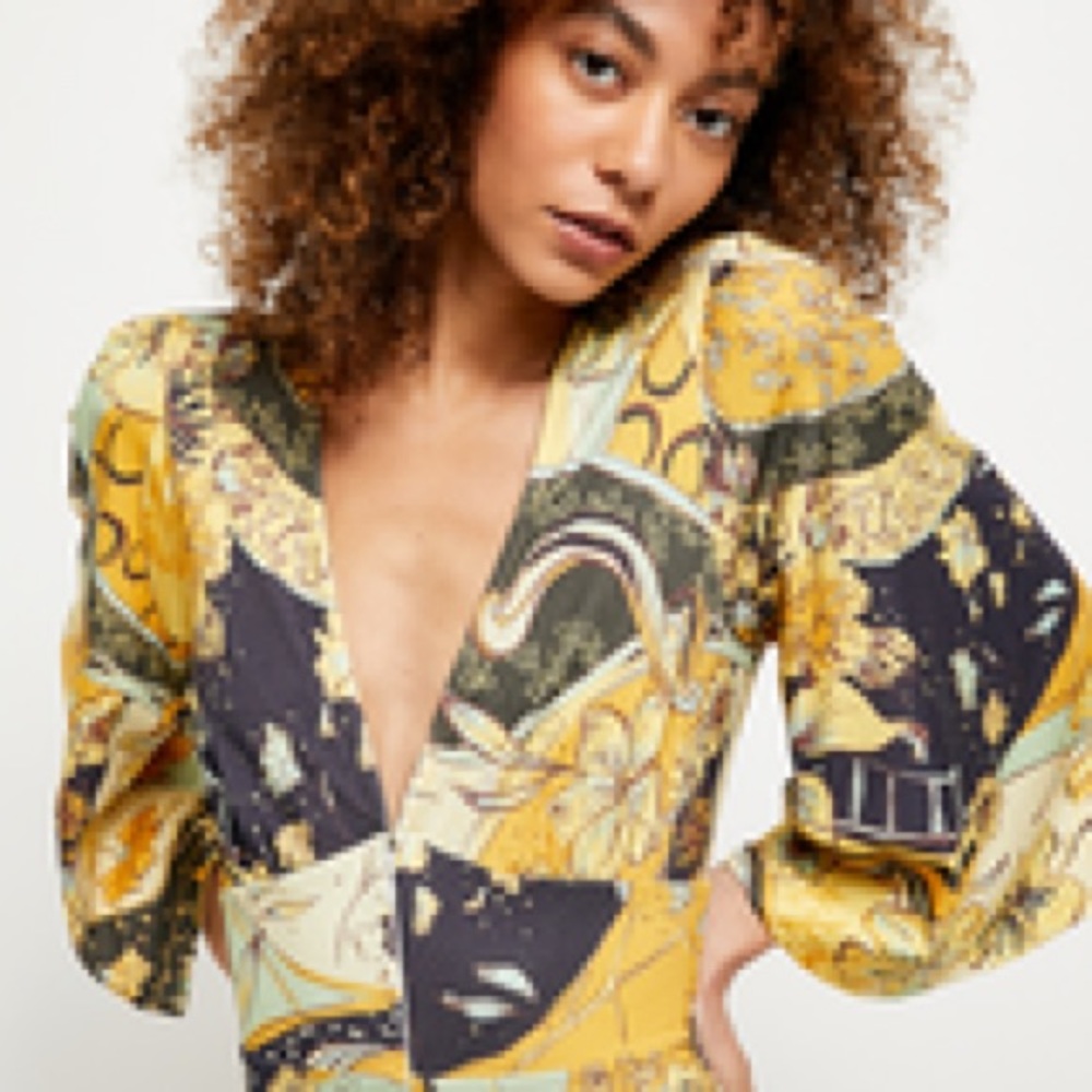 Free People Night Fever Jumpsuit XS